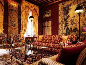 Интерьер комнаты в восточном стиле